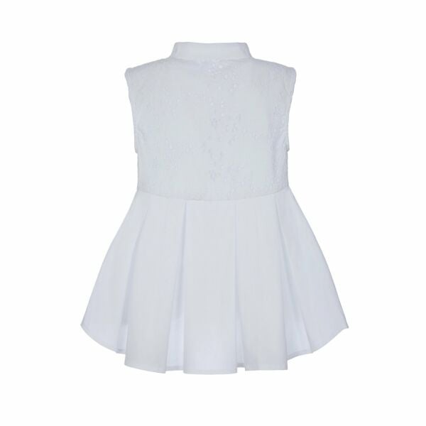 Dantel İşlemeli Kız Çocuk Gömlek