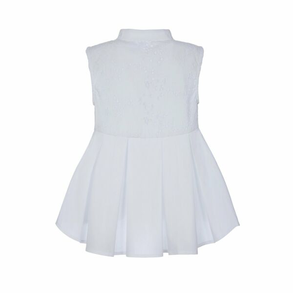 Dantel İşlemeli Kız Çocuk Gömlek