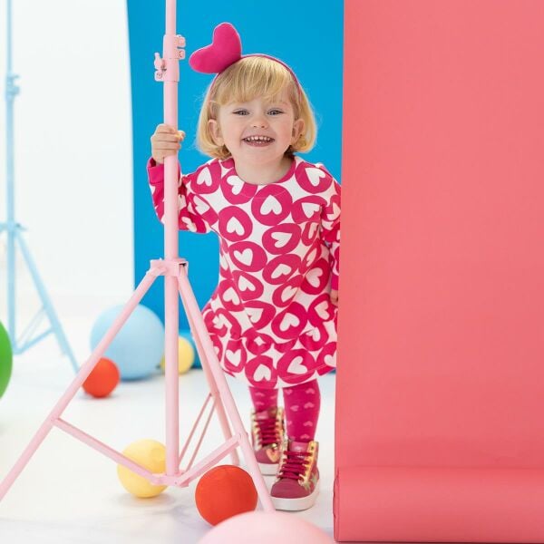 Agatha Ruiz de la Prada Kalp Desenli Elbise - Çorap Set