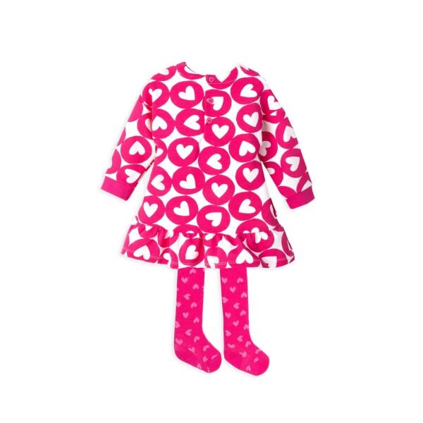 Agatha Ruiz de la Prada Kalp Desenli Elbise - Çorap Set