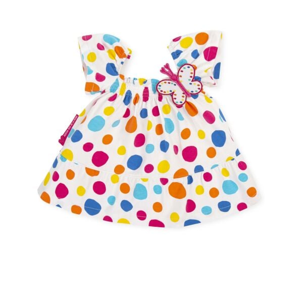 Agatha Ruiz de la Prada Puantiyeli Kız Bebek Elbise