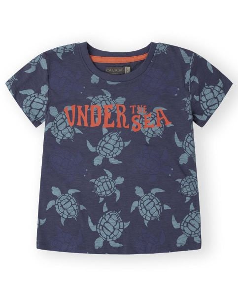 Canada House Kaplumbağa Desenli Erkek Çocuk T-shirt