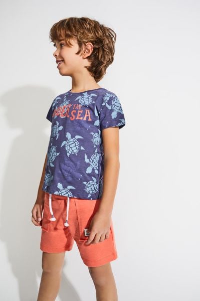 Canada House Kaplumbağa Desenli Erkek Çocuk T-shirt