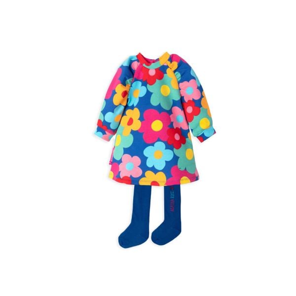 Agatha Ruiz de la Prada Renkli Çiçekli 2li Elbise - Çorap Set
