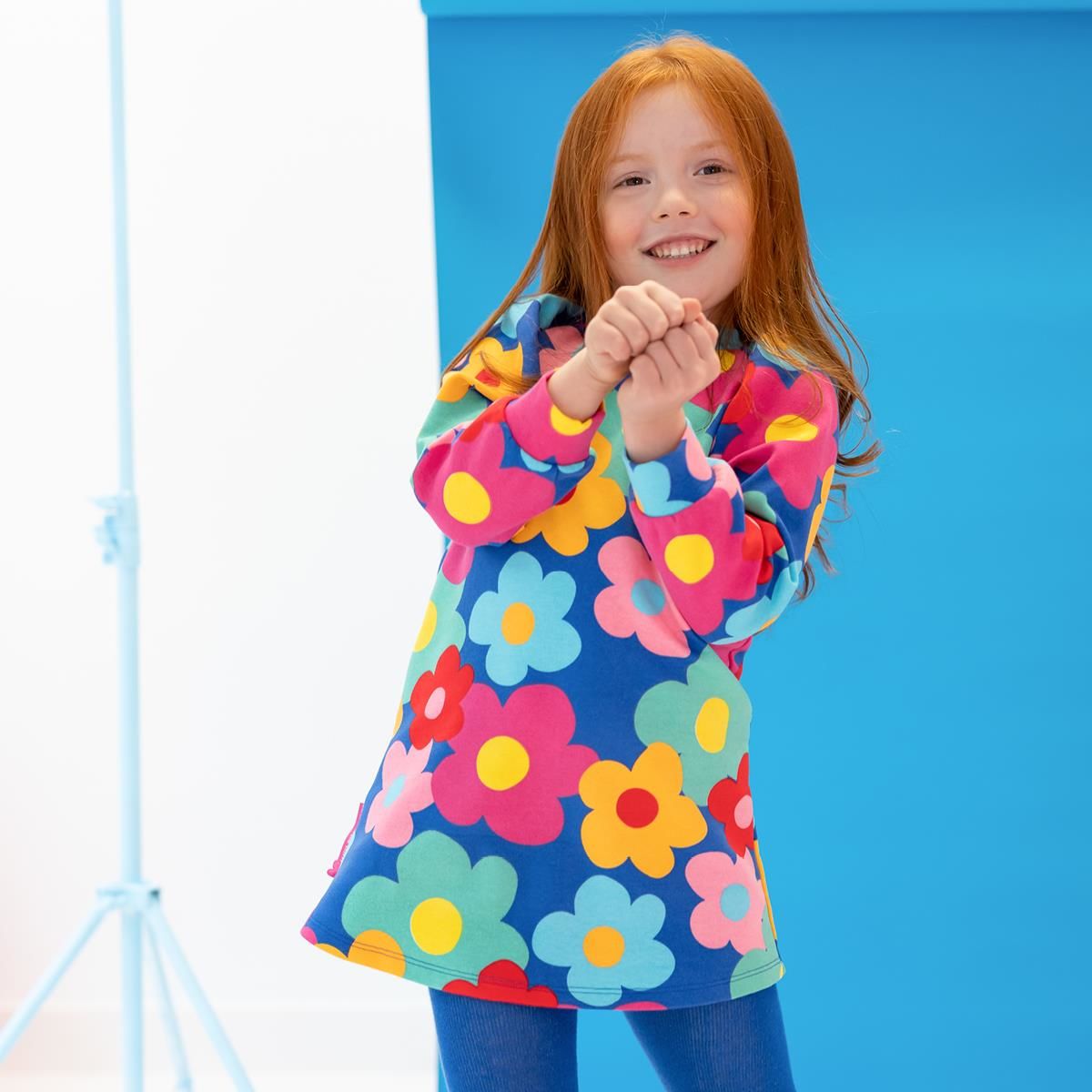 Agatha Ruiz de la Prada Renkli Çiçekli 2li Elbise - Çorap Set