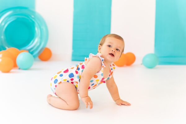 Agatha Ruiz de la Prada Puantiyeli Kız Bebek Tulum