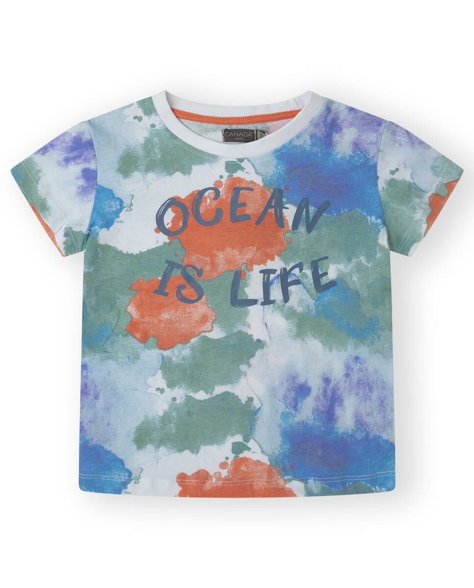 Canada House Renkli Erkek Çocuk T-shirt