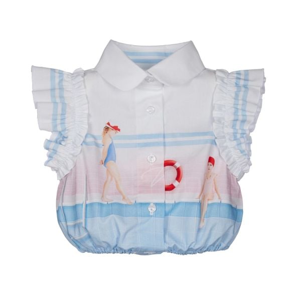 Tütülü 2li Kız Çocuk Gömlek Elbise Set