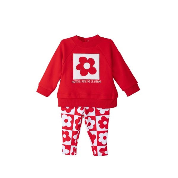 Agatha Ruiz de la Prada Kırmızı 2li Bluz - Pantolon Set