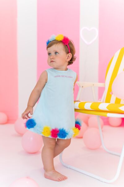 Agatha Ruiz de la Prada Etekleri Ponponlu Elbise