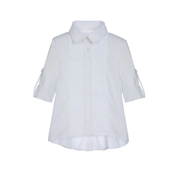 Renkli Kuş Baskılı 2li Kız Çocuk Gömlek Tayt Set