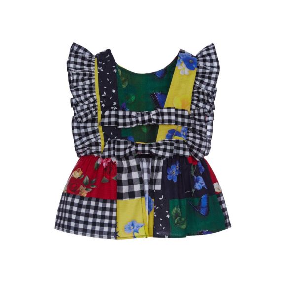 Sırt Dekolteli 2li Kız Çocuk Bluz Tayt Set