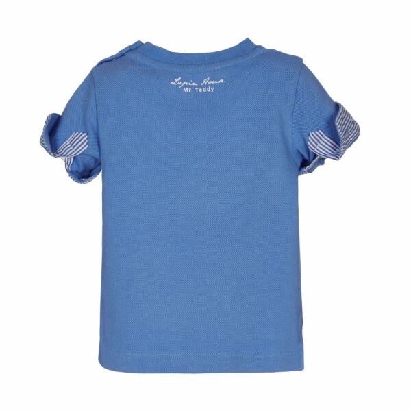 Ayıcıklı Gömlek Detaylı T-shirt Şort Set