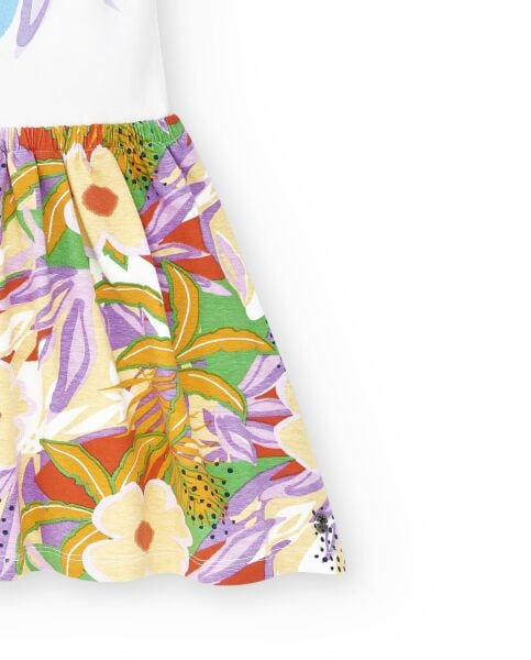 Tuc Tuc Renkli Çiçek Desenli Elbise