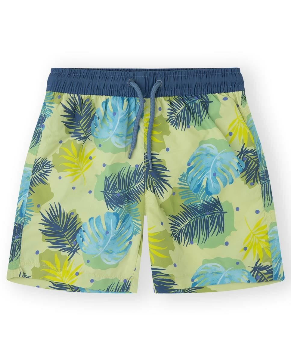 Canada House Tropikal Desenli Erkek Çocuk Şort Mayo