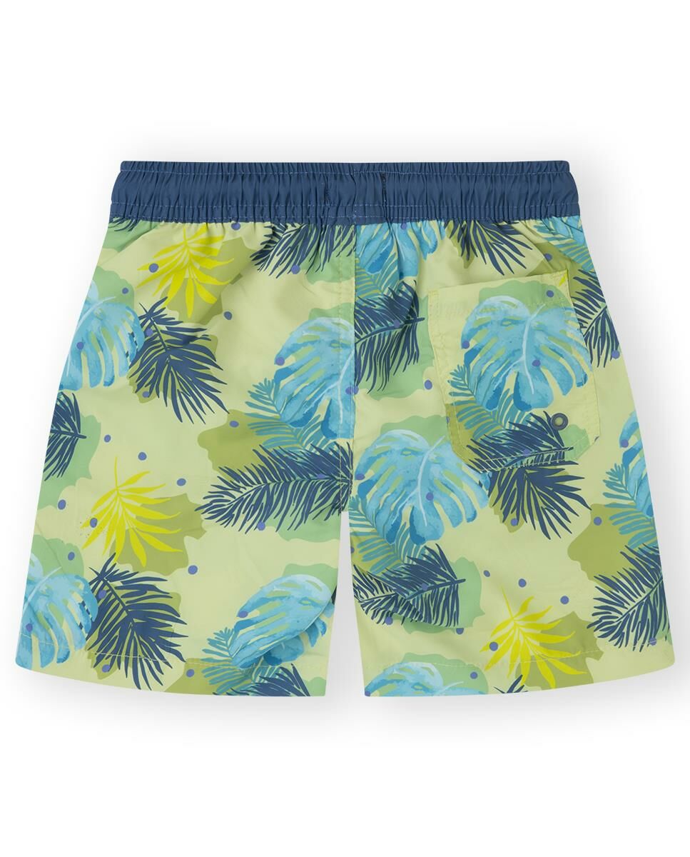Canada House Tropikal Desenli Erkek Çocuk Şort Mayo
